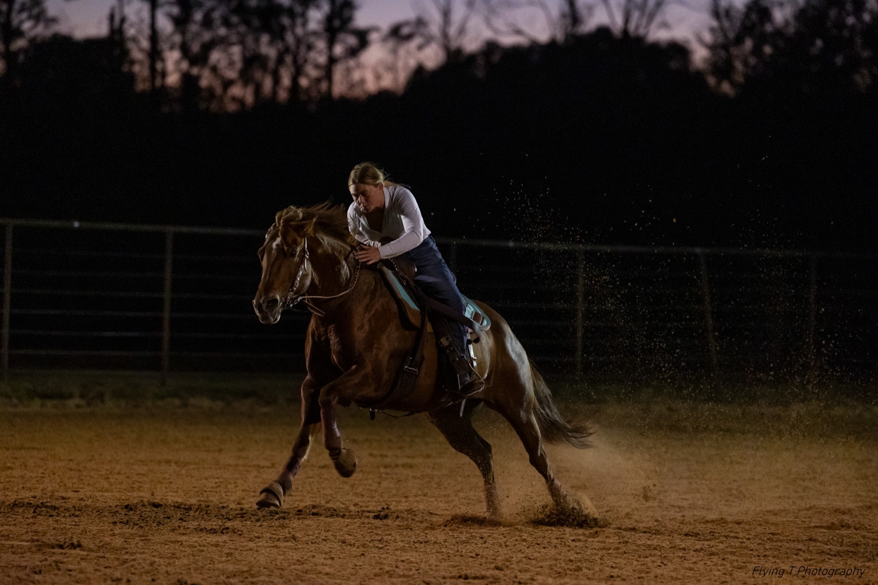 Loping at dusk