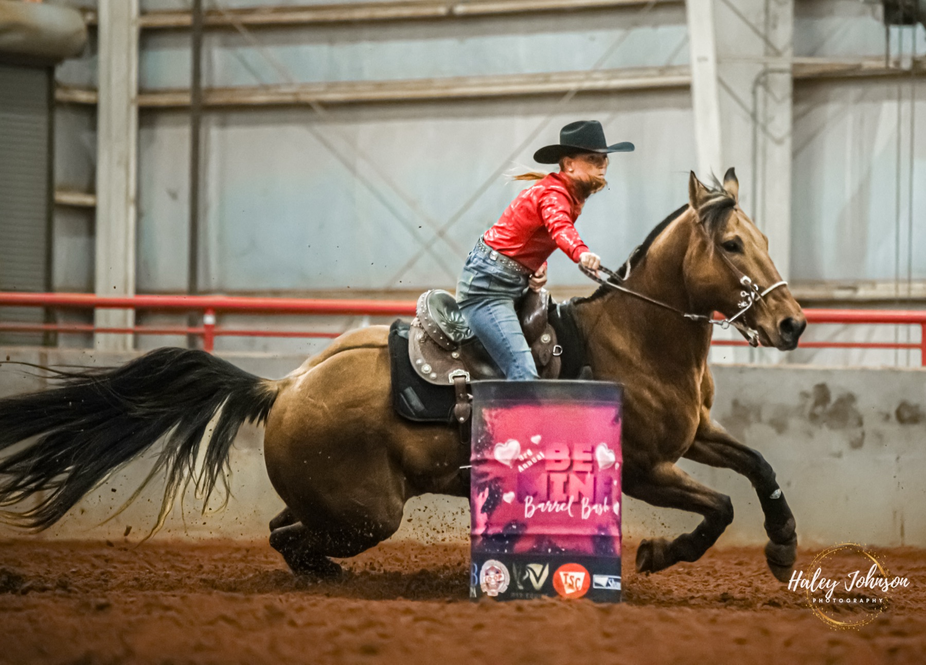 Barrel racing run